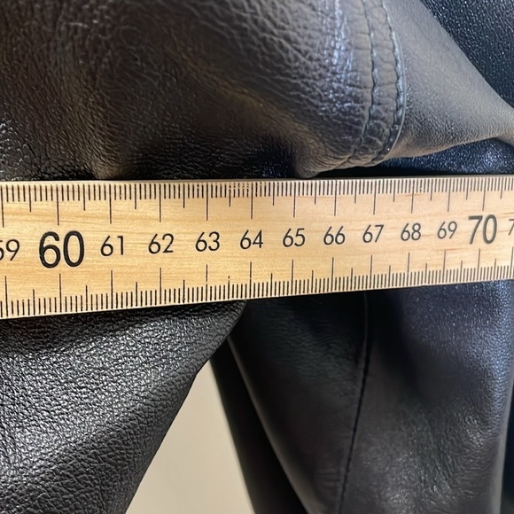 Longchamp Black Leather Bomber Jacket - Picture 11 of 12